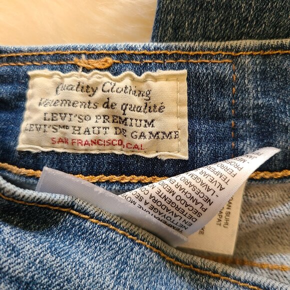 Levi's Performance Straight Leg Capital E Medium Wash Jeans - Picture 7 of 10